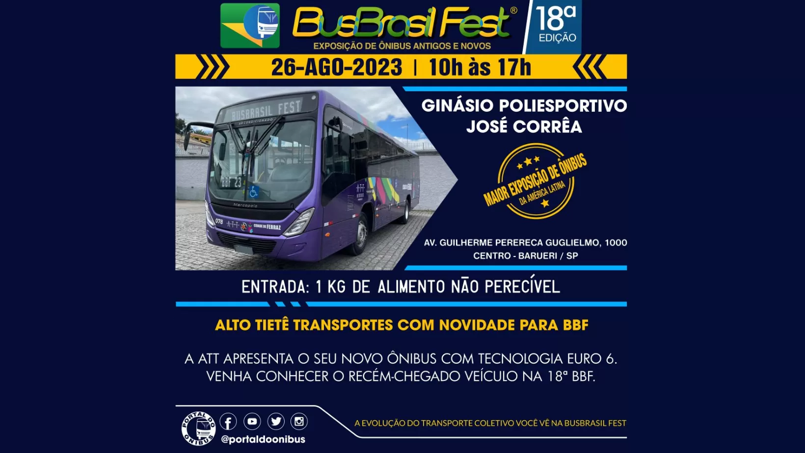 Barueri se prepara para sediar a BusBrasil Fest, um evento imperdível para os amantes de ônibus