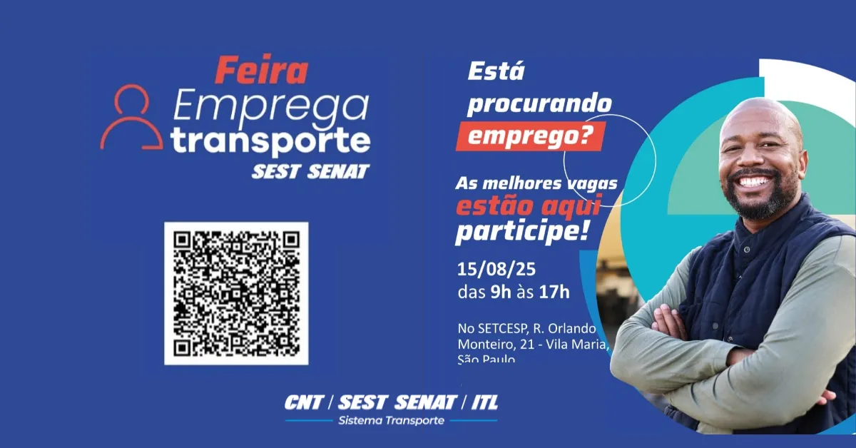 Feira Emprega Transporte do SEST SENAT promove inclusão e oportunidades no setor com presença de autoridades e empresas
